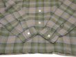 画像7: 60s KENTFIELD OMBRE SHADOW CHECK OPEN COLLAR SHIRT DEAD STOCK (7)