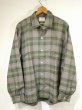 画像1: 60s KENTFIELD OMBRE SHADOW CHECK OPEN COLLAR SHIRT DEAD STOCK (1)