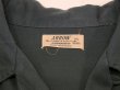 画像3: 40s 50s ARROW BLANK PLAIN GREEN RAYON GABARDINE SQUARE SHIRT with HAND STITCH (3)