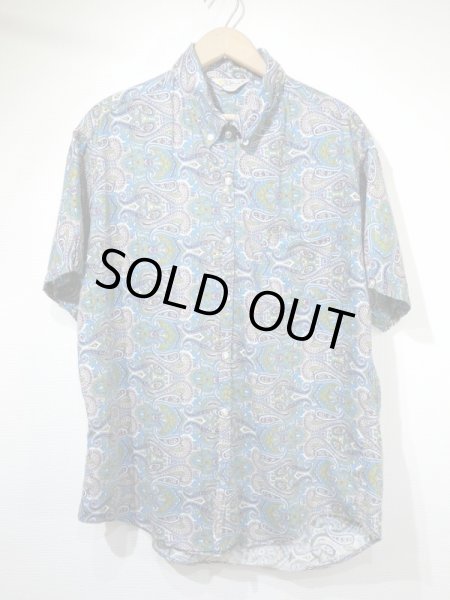 画像1: 50s 60s California PAISLEY PATTERN BUTTON DOWN BD S/S SHIRT (1)