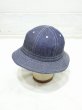 画像1: 80s UNKNOWN DENIM DAISY HAT DEAD STOCK (1)