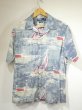 画像1: 90s Polo Ralph Lauren VINTAGE CAMP ALL OVER PATTERN OPEN COLLAR S/S SHIRT  (1)