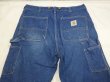 画像11: 80s Carhartt DOUBLE KNEE DENIM PAINTER WORK PANTS MADE INUSA (11)