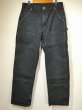 画像1: 00s '03 Carhartt DOUBLE KNEE BLACK DUCK PAINTER WORK PANTS MADE IN USA (1)