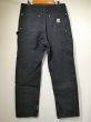 画像2: 00s '03 Carhartt DOUBLE KNEE BLACK DUCK PAINTER WORK PANTS MADE IN USA (2)