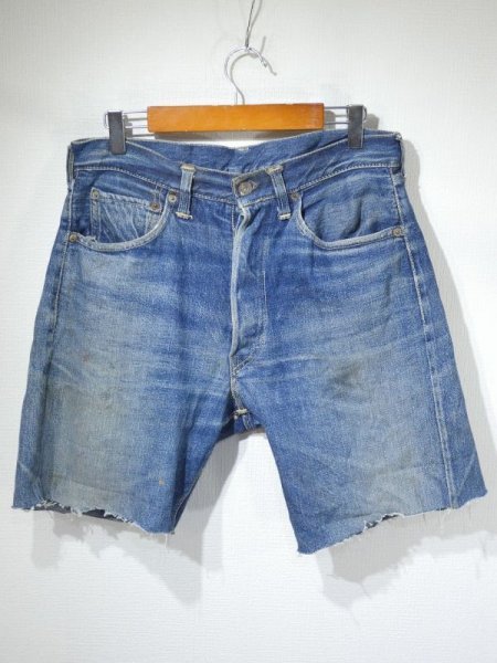 画像1: 50s LEVI'S 501XX DENIM PANTS CUT OFF (1)