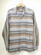 画像1: 50s Westward-Ho！by gilmar HORIZONTAL STRIPES BORDER OPEN COLLAR BOX SHIRT (1)