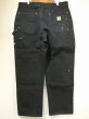 画像2: 00s Carhartt DOUBLE KNEE BLACK DUCK PAINTER WORK PANTS MADE IN USA (2)