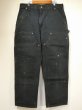 画像1: 00s Carhartt DOUBLE KNEE BLACK DUCK PAINTER WORK PANTS MADE IN USA (1)