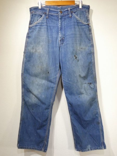 画像1: 60s Old Kentucky DENIM PAINTER WORK PANTS (1)