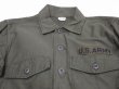 画像4: 60s '68 US ARMY OG-107 COTTON SATEEN UTILITY SHIRT 4th TYPE MINT COND (4)