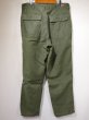 画像2: 70s '75 US ARMY OG-107 UTILITY BAKER PANTS  (2)