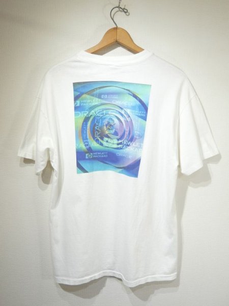 画像1: 90s Hanes HP Hewlett Packard ADVERTISING PRINT T-SHIRT MADE IN USA (1)