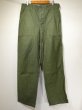 画像1: 60s '64 US ARMY OG-107 COTTON SATEEN UTILITY BAKER PANTS DEAD STOCK (1)