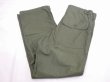 画像3: 60s '64 US ARMY OG-107 COTTON SATEEN UTILITY BAKER PANTS DEAD STOCK (3)