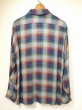 画像2: 70s ARROW CHEVELLA OMBRE SHADOW PLAID CHECK RAYON BOX SHIRT (2)