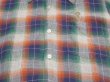 画像5: 70s ARROW CHEVELLA OMBRE SHADOW PLAID CHECK RAYON BOX SHIRT (5)