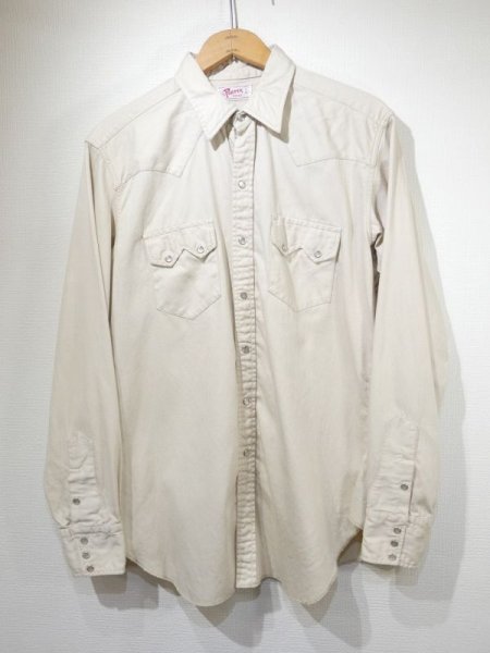 画像1: 60s The PORTER SHIRT COTTON SATIN WESTERN SHIRT (1)