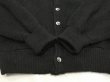 画像6: 60s Barclay BLACK ALPACA WOOL CARDIGAN (6)