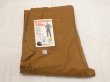 画像3: 70s Carhartt DOUBLE KNEE BROWN DUCK OVERALL DEAD STOCK ONE WASH 42×32 (3)