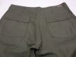 画像9: 70s '75 US ARMY OG-107 UTILITY BAKER PANTS DEAD STOCK (9)