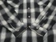 画像9: 60s 70s Cascade OMBRE SHADOW PLAID OPEN COLLAR WOOL SHIRT (9)