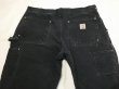 画像8: 10s Carhartt DOUBLE KNEE BLACK DUCK PAINTER WORK PANTS MADE IN USA (8)