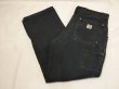 画像3: 10s Carhartt DOUBLE KNEE BLACK DUCK PAINTER WORK PANTS MADE IN USA (3)