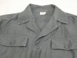 画像5: 60s '61 US AIR FORCE USAF SAGE GREEN SHADE 509 COTTON SATEEN UTILITY SHIRT 2nd TYPE (5)