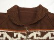 画像3: 60s UNKNOWN TRIBAL NATIVE BORDER PATTERN COWICHAN SWEATER (3)