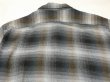 画像9: 60s ARROW CHEVELLA OMBRE SHADOW CHECK RAYON OPEN COLLAR BOX SHIRT L (9)