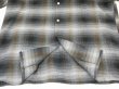 画像7: 60s ARROW CHEVELLA OMBRE SHADOW CHECK RAYON OPEN COLLAR BOX SHIRT L (7)