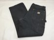 画像3: 10s Carhartt DOUBLE KNEE BLACK DUCK WORK PANTS MADE IN USA (3)