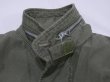 画像4: 60s 1965 US ARMY M-65 COTTON SATEEN OG-107 FIELD JACKET 1ST TYPE ALUMINUM ZIPPER S-R (4)