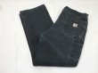 画像3: 00s Carhartt DOUBLE KNEE BLACK DUCK PAINTER WORK PANTS  (3)