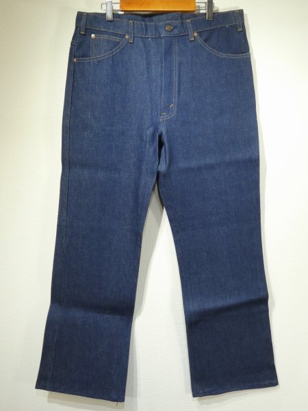 画像1: 70s QUARTER HORSE BOOTS CUT RIGID DENIM PANTS MADE IN USA DEAD STOCK NOS (1)