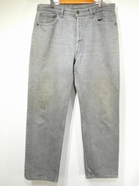 画像1: 80s Levi's 501-0636 YARN DYED GRAY DENIM PANTS MADE IN USA (1)