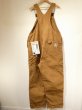 画像2: 70s Carhartt DOUBLE KNEE BROWN DUCK OVERALL DEAD STOCK ONE WASH 42×32 (2)