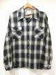 画像1: 60s 70s Cascade OMBRE SHADOW PLAID OPEN COLLAR WOOL SHIRT (1)