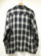 画像2: 60s 70s Cascade OMBRE SHADOW PLAID OPEN COLLAR WOOL SHIRT (2)