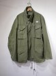 画像1: 60s US ARMY M-65 COTTON SATEEN OG-107 FIELD JACKET 1ST TYPE with AIRBORNE PATCH (1)