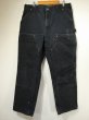 画像1: 10s Carhartt DOUBLE KNEE BLACK DUCK PAINTER WORK PANTS MADE IN USA (1)