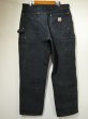 画像2: 10s Carhartt DOUBLE KNEE BLACK DUCK PAINTER WORK PANTS MADE IN USA (2)