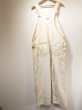 画像2: 70s Lee OFF WHITE DUCK DOUBLE KNEE OVERALL with APRON (2)