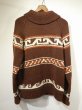 画像2: 60s UNKNOWN TRIBAL NATIVE BORDER PATTERN COWICHAN SWEATER (2)