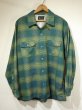 画像1: 60s Penney's TOWNCRAFT Plus GLADATION PLAID WOOL LOOP COLLAR BOX SHIRT (1)