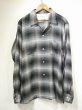 画像1: 60s ARROW CHEVELLA OMBRE SHADOW CHECK RAYON OPEN COLLAR BOX SHIRT L (1)