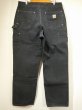 画像2: 10s Carhartt DOUBLE KNEE BLACK DUCK WORK PANTS MADE IN USA (2)