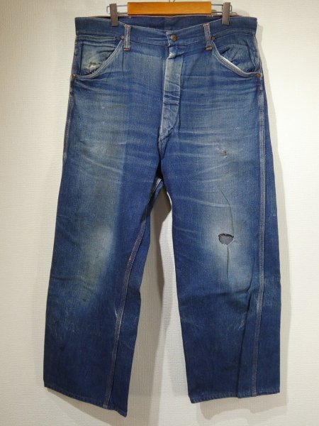 画像1: 50s JC Penney BIG MAC DENIM PAINTER WORK PANTS (4) (1)