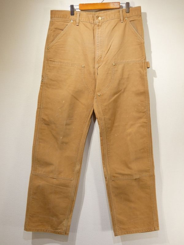 80s Carhartt DOUBLE KNEE BROWN DUCK PAINTER WORK PANTS MADE IN USA